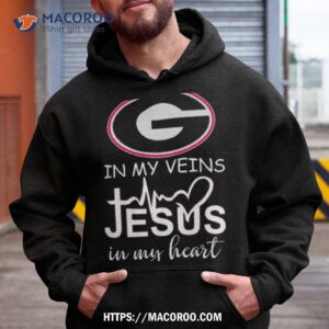 Georgia Bulldogs Logo 2023 In My Veins Jesus In My Hearshirt