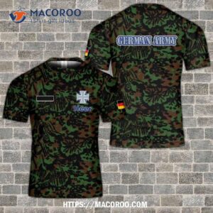German Army Ww2 Palmenmuster Palm Tree Spring Camo 3D T-Shirt