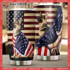 German Shepherd American Stainless Steel Tumbler