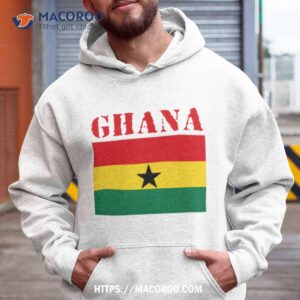 ghana colored flag shirt hoodie