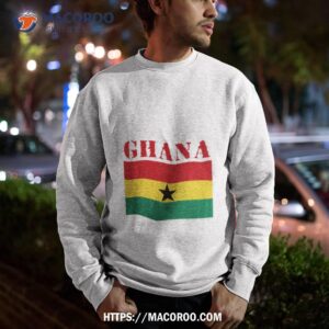 ghana colored flag shirt sweatshirt