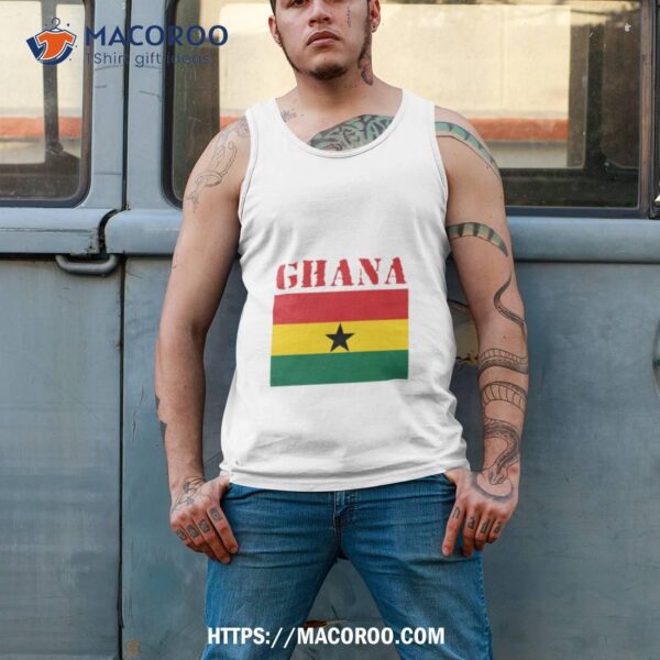 Ghana Colored Flag Shirt