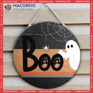 Ghost Boo Door Hanger, Front Welcome Sign, Halloween Decor, Sign