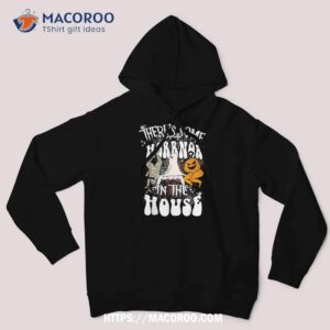 ghost pumpkin halloween there s some horrors in this house shirt scary skull hoodie