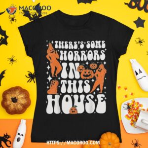 Ghost Pumpkin Halloween There’s Some Horrors In This House Shirt, Skeleton Masks
