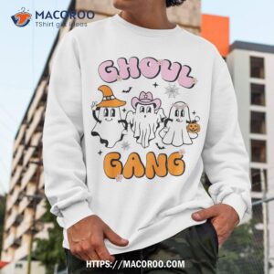 ghoul gang groovy hey boo pumpkin crew funny halloween shirt sweatshirt