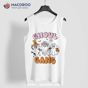 ghoul gang groovy hey boo pumpkin crew funny halloween shirt tank top