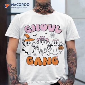 ghoul gang groovy hey boo pumpkin crew funny halloween shirt tshirt