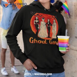 ghoul gang horror goth queens halloween bride funny retro shirt spooky bouquet hoodie