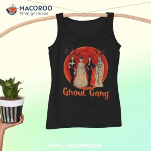 ghoul gang horror goth queens halloween bride funny retro shirt spooky bouquet tank top