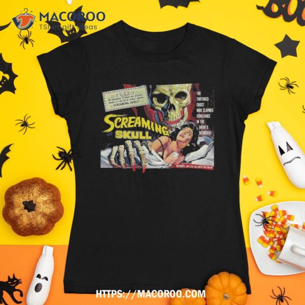 Giant Skull Classic Halloween Monster Poster Horror Movie Shirt, Sugar Skull Pumpkin