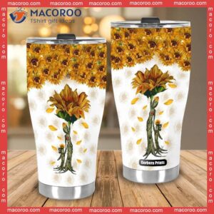 gift for mom sunflower stainless steel tumbler 3