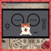 Gifts For Dog Lovers, Personalized Doormat, Food Or Water Ball Bone Choice Front Door Mat