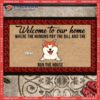 Gifts For Pet Lovers, Welcome To Our Home Custom Doormat, Where The Humans Pay Bill Front Door Mat