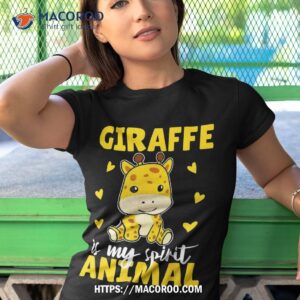 giraffe is my spirit animal cute shirt tshirt 1