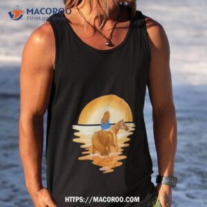 girl riding horse sunseshirt tank top