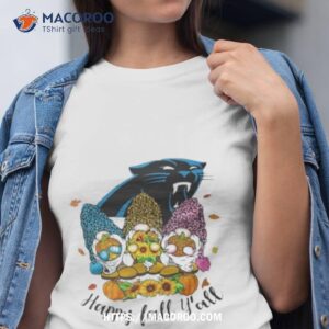 Gnomes Happy Fall Y’all Carolina Panthers Shirt