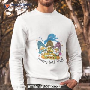 Gnomes Happy Fall Y’all Detroit Lions Shirt 2 gnomes happy fall y all detroit lions shirt sweatshirt