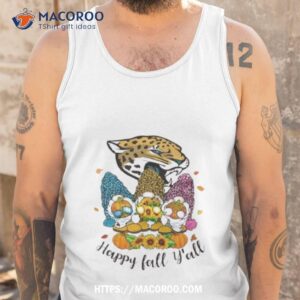 gnomes happy fall y all jacksonville jaguars shirt tank top