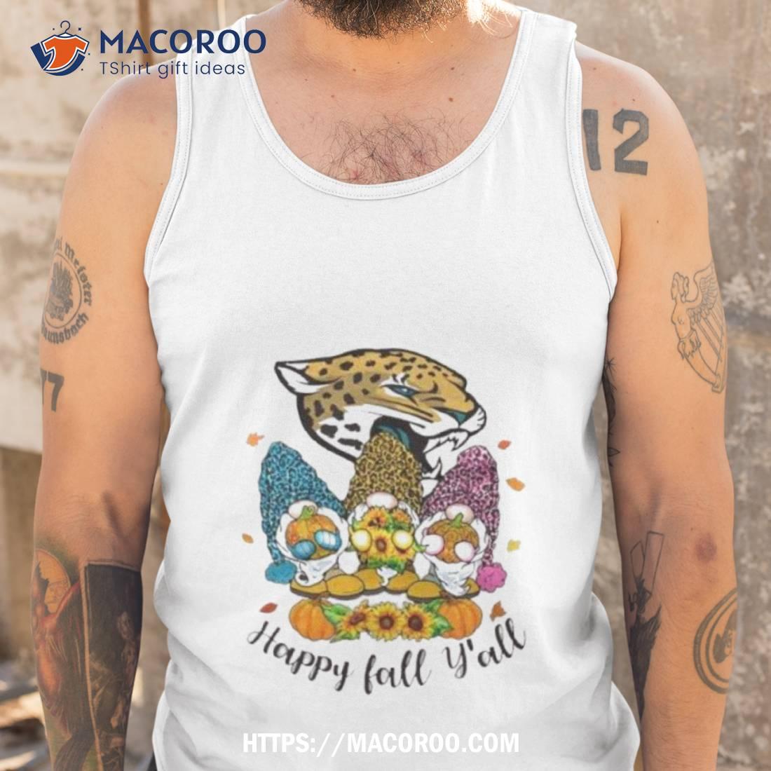 Gnomes Happy Fall Y'all Jacksonville Jaguars Shirt