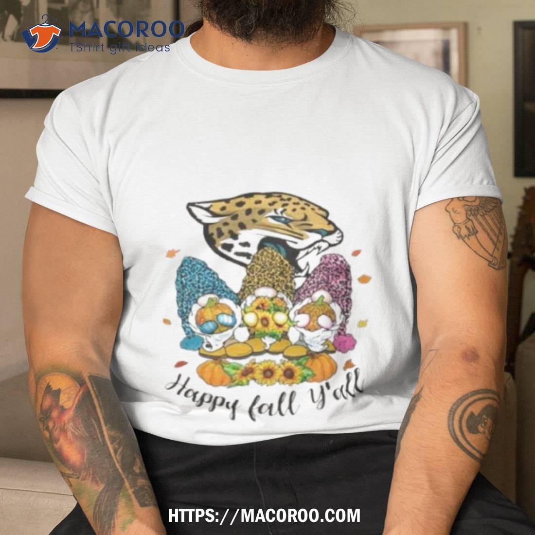 Gnomes Happy Fall Y'all Jacksonville Jaguars Shirt