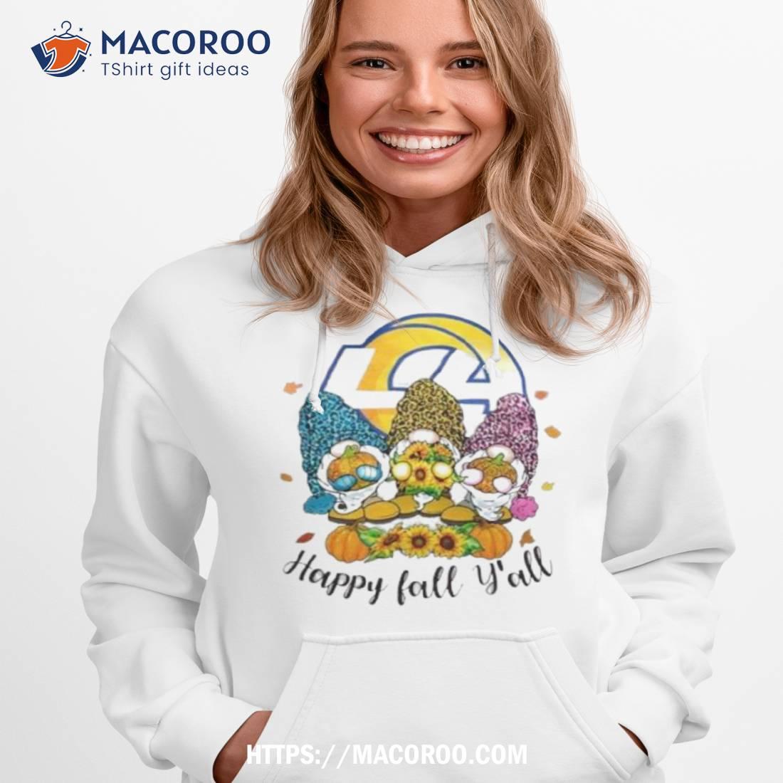 Gnomes Happy Fall Y'All Los Angeles Rams Shirt - Peanutstee