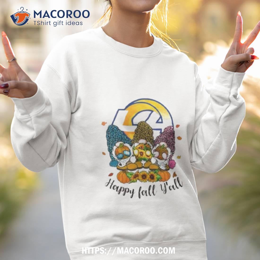 Gnomes Happy Fall Y'All Los Angeles Rams Shirt - Peanutstee