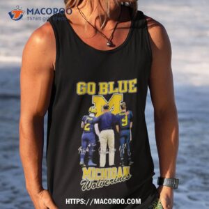 go blue michigan wolverines signature shirt tank top
