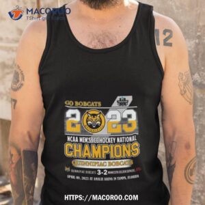 go bobcats 2023 ncaa men s ice hockey national champions quinnipiac bobcats shirt tank top