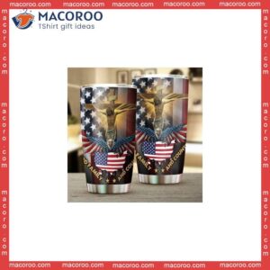 God, Family & Country Eagle American Stainless Steel Tumbler