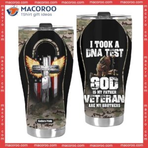 god is my father veteran stainless steel tumbler 2