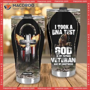 god is my father veteran stainless steel tumbler 3