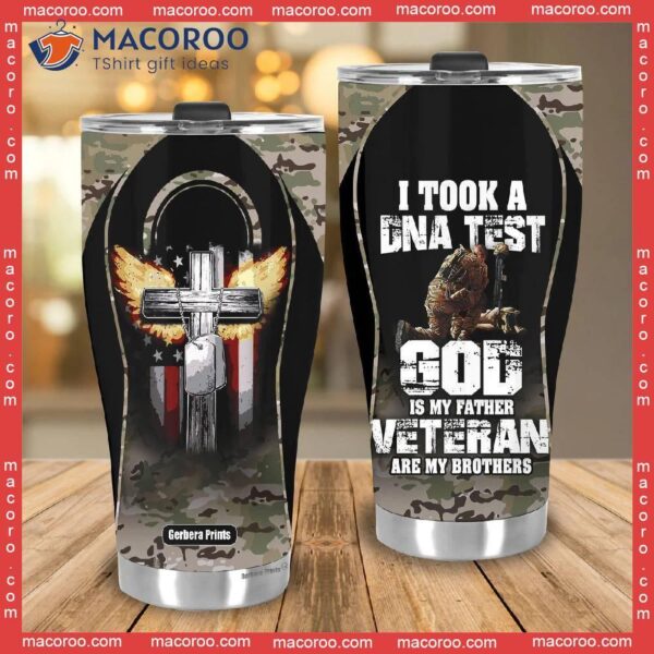 God Is My Father Veteran Stainless Steel Tumbler