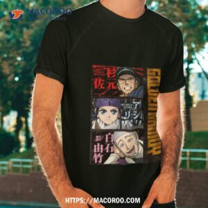 golden kamuy characters anime design shirt tshirt