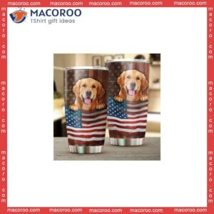 Golden Retriever Dog American Stainless Steel Tumbler