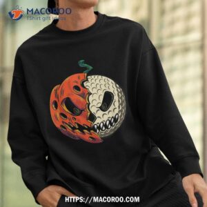 golf ball costume pumpkin skull halloween player shirt skull pumpkin sweatshirt