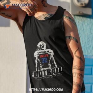 goshen smith 32 football leave it all out on the field shirt tank top 1