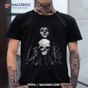Funny Dabbing Halloween Skull Basketball Design Kids Shirt, Scary Skull