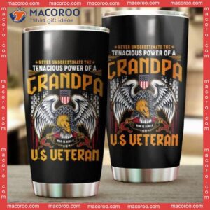 Grandpa Us Veteran Stainless Steel Tumbler