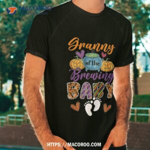 granny of the brewing halloween baby expecting new shirt halloween gift for grandchildren tshirt
