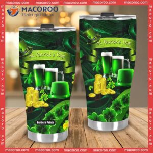 green beer st patrick s day stainless steel tumbler 3