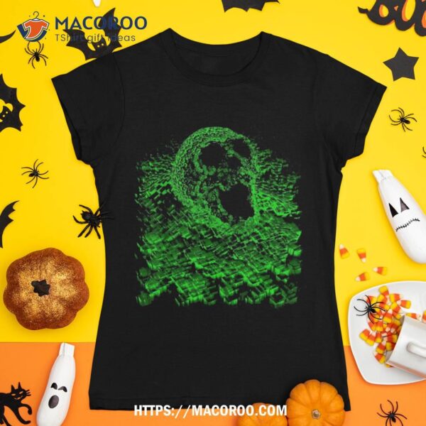 Green Gothic Skull Halloween Horror Shirt, Scary Skull