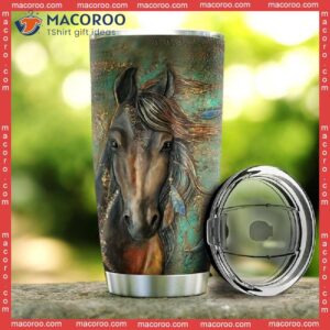 Green Horse Friend Stainless Steel Tumbler