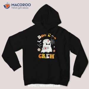 groovy boo crew nurse funny ghost halloween shirt skull pumpkin hoodie