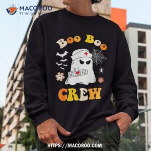 groovy boo crew nurse funny ghost halloween shirt skull pumpkin sweatshirt