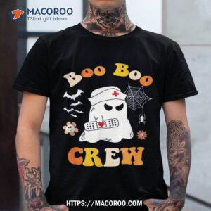 groovy boo crew nurse funny ghost halloween shirt skull pumpkin tshirt