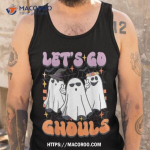 groovy boo lets go ghouls ghost witch hat halloween costumes shirt gift ideas for father tank top