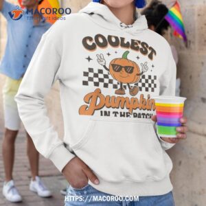 groovy coolest pumpkin in the patch halloween for boys kids shirt hoodie