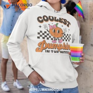 groovy coolest pumpkin in the patch halloween for girls kids shirt hoodie