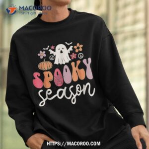 groovy ghost spooky season funny retro halloween costume shirt sugar skull pumpkin sweatshirt